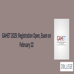 GAHET 2025 Registration Open Exam on February 22